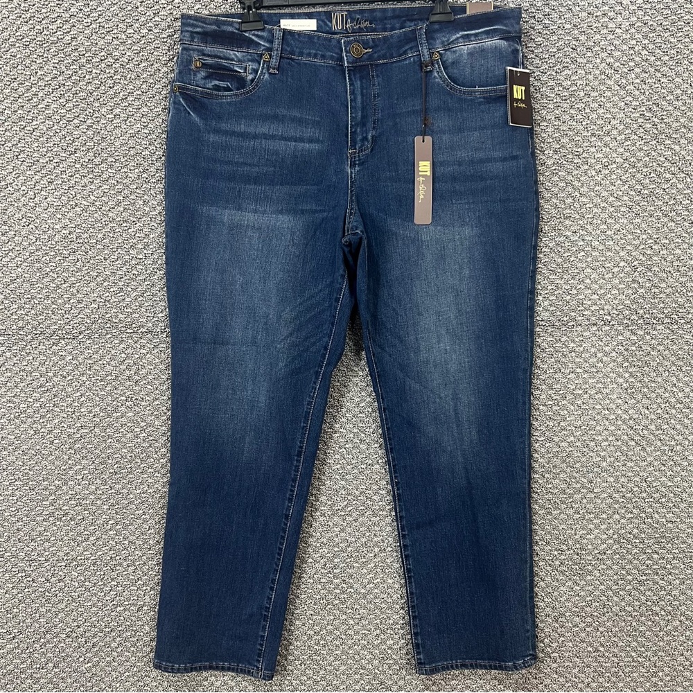 Kut from the Kloth Blue Katy Ankle straight Leg Jeans